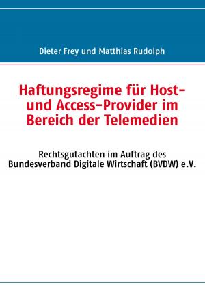 Cover of the book Haftungsregime für Host- und Access-Provider im Bereich der Telemedien by Christian Schlieder