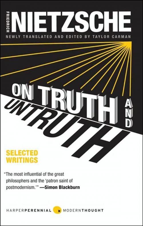 Cover of the book On Truth and Untruth by Friedrich Nietzsche, HarperCollins e-books