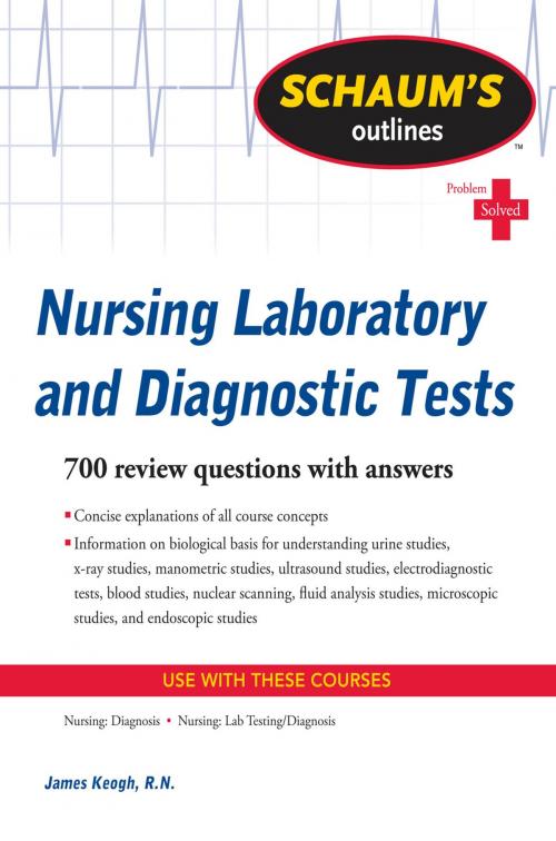 Cover of the book Schaum's Outline of Nursing Laboratory and Diagnostic Tests by Jim Keogh, McGraw-Hill Education