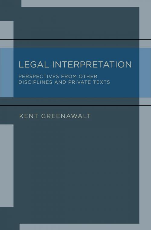 Cover of the book Legal Interpretation by Kent Greenawalt, Oxford University Press