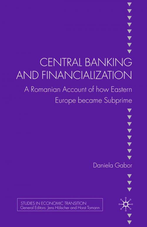 Cover of the book Central Banking and Financialization by D. Gabor, Palgrave Macmillan UK