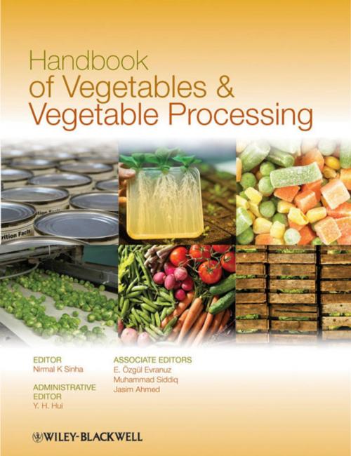 Cover of the book Handbook of Vegetables and Vegetable Processing by Y. H. Hui, Muhammad Siddiq, Jasim Ahmed, Nirmal Sinha, E. Özgül Evranuz, Wiley