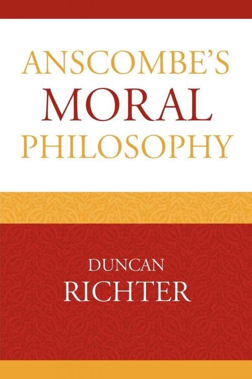 Cover of the book Anscombe's Moral Philosophy by Duncan Richter, Lexington Books