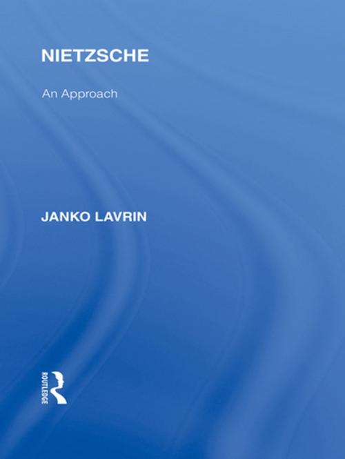 Cover of the book Nietzsche by Janko Lavrin, Taylor and Francis