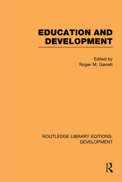 Cover of the book Education and Development by , Taylor and Francis