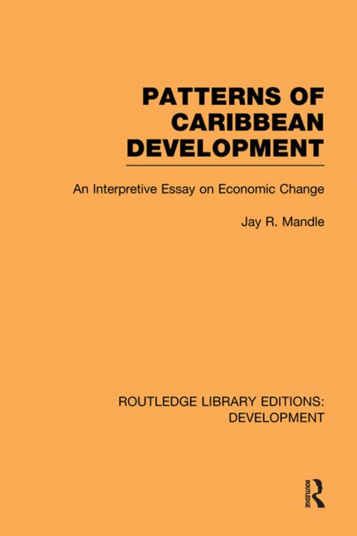 Cover of the book Patterns of Caribbean Development by Jay Mandle, Taylor and Francis