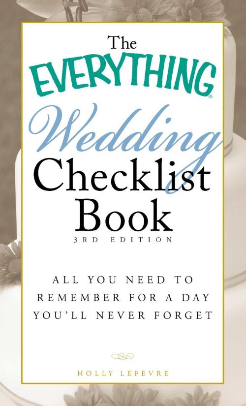 Cover of the book The Everything Wedding Checklist Book by Holly Lefevre, Adams Media