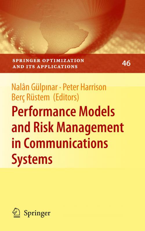 Cover of the book Performance Models and Risk Management in Communications Systems by , Springer New York