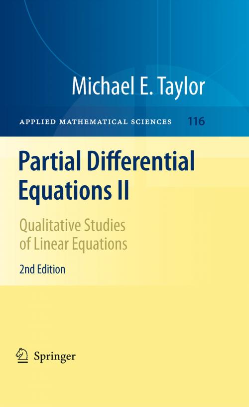 Cover of the book Partial Differential Equations II by Michael E. Taylor, Springer New York