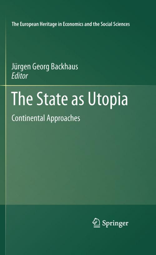 Cover of the book The State as Utopia by , Springer New York