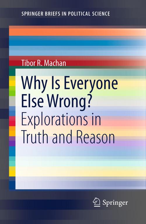 Cover of the book Why Is Everyone Else Wrong? by Tibor R. Machan, Springer New York