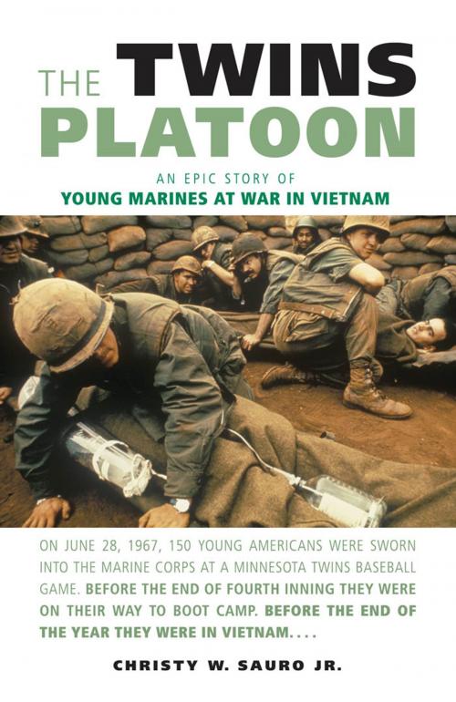 Cover of the book The Twins Platoon: An Epic Story of Young Marines at War in Vietnam by Christy W. Sauro Jr., MBI Publishing Company