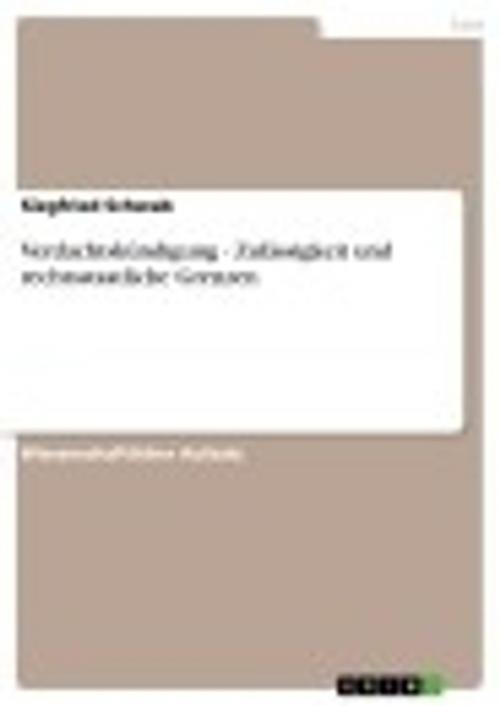 Cover of the book Verdachtskündigung - Zulässigkeit und rechtsstaatliche Grenzen by Siegfried Schwab, GRIN Verlag