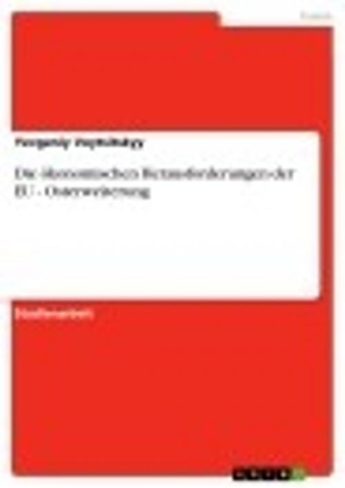Cover of the book Die ökonomischen Herausforderungen der EU - Osterweiterung by Yevgeniy Voytsitskyy, GRIN Verlag