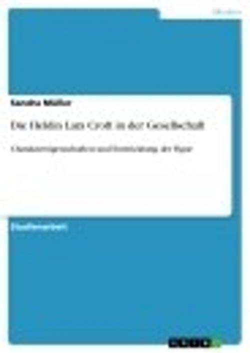 Cover of the book Die Heldin Lara Croft in der Gesellschaft by Sandra Müller, GRIN Verlag