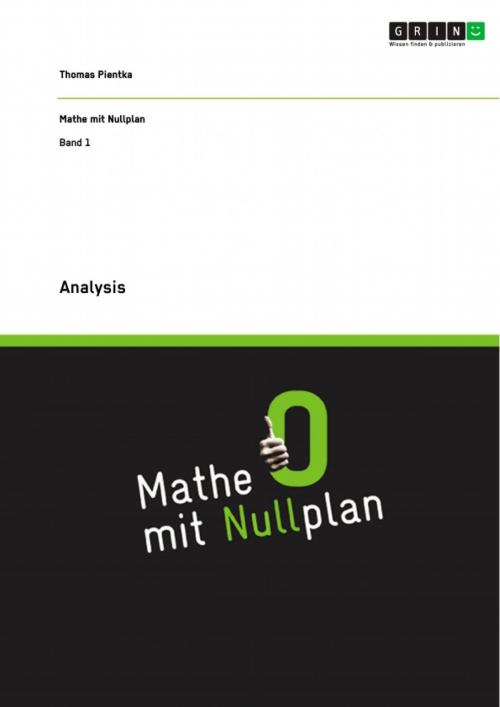 Cover of the book Analysis by Thomas Pientka, GRIN Verlag