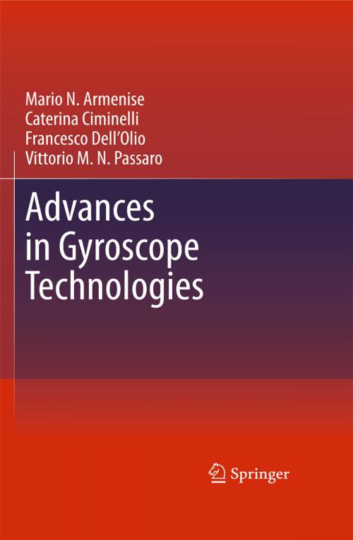 Cover of the book Advances in Gyroscope Technologies by Mario N. Armenise, Caterina Ciminelli, Francesco Dell'Olio, Vittorio M. N. Passaro, Springer Berlin Heidelberg