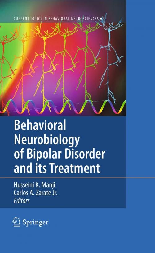 Cover of the book Behavioral Neurobiology of Bipolar Disorder and its Treatment by , Springer Berlin Heidelberg