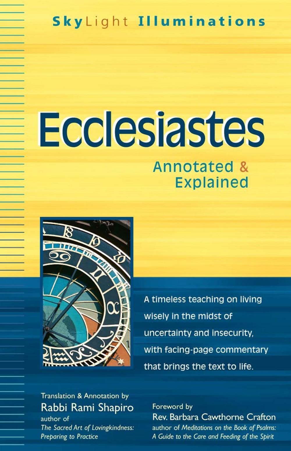 Big bigCover of Ecclesiastes: Annotated & Explained (Skylight Illuminations Series)