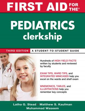 Book cover of First Aid for the Pediatrics Clerkship, Third Edition