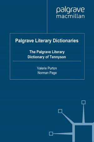 Book cover of The Palgrave Literary Dictionary of Tennyson