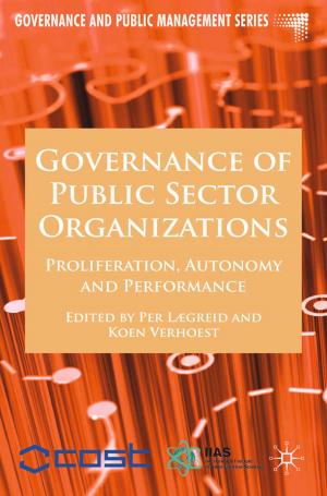 Cover of the book Governance of Public Sector Organizations by Clé Lesger