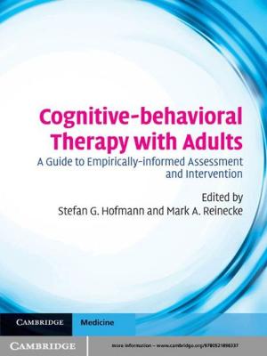 Cover of the book Cognitive-behavioral Therapy with Adults by Eileen Gardiner, Ronald G. Musto