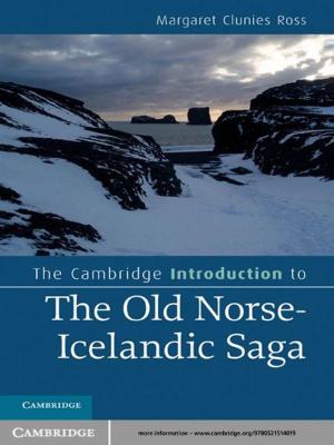 Cover of the book The Cambridge Introduction to the Old Norse-Icelandic Saga by Ernesto Calvo, Maria Victoria Murillo