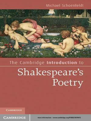 Cover of the book The Cambridge Introduction to Shakespeare's Poetry by Jon Elster