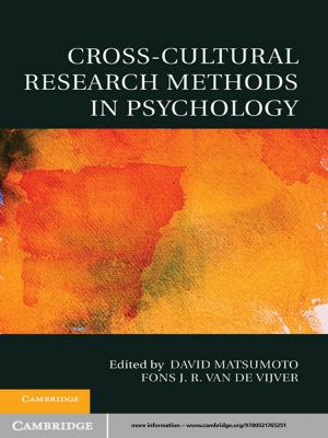 Cover of the book Cross-Cultural Research Methods in Psychology by Cristian Tileagă