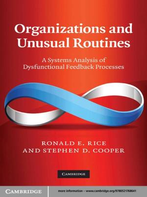Book cover of Organizations and Unusual Routines