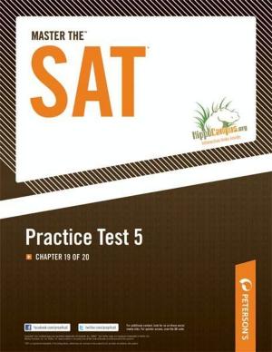 bigCover of the book Master the SAT Practice Test 5: Chapter 19 of 20 by 