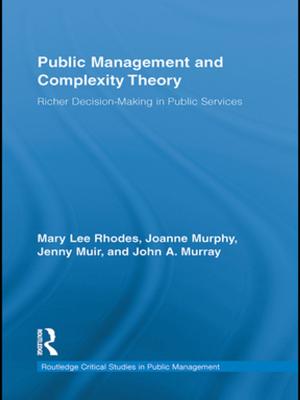 Cover of the book Public Management and Complexity Theory by J. Richard Singleton