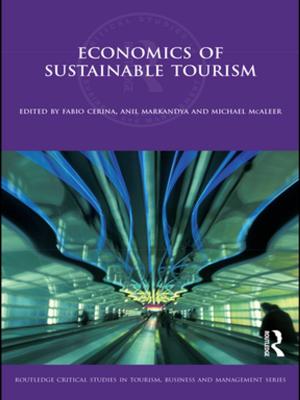 Cover of the book Economics of Sustainable Tourism by Philippe de Woot
