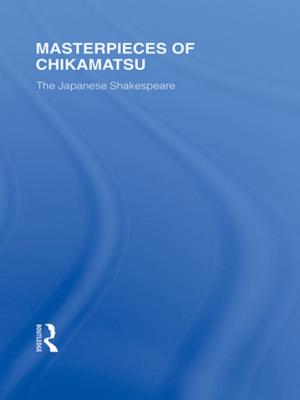 Cover of the book Masterpieces of Chikamatsu by Graham Scambler