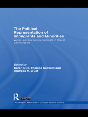 Cover of the book The Political Representation of Immigrants and Minorities by Andrea Major