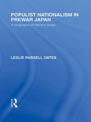 Cover of the book Populist Nationalism in Pre-War Japan by Anthony F. Mangieri