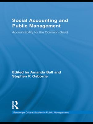 Cover of the book Social Accounting and Public Management by Terry Castle