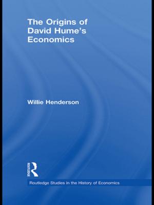 Book cover of The Origins of David Hume's Economics