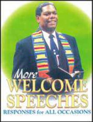 Cover of More Welcome Speeches