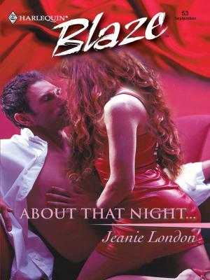 Book cover of About That Night...