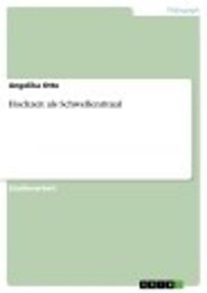 Cover of the book Hochzeit als Schwellenritual by Andreas Unger