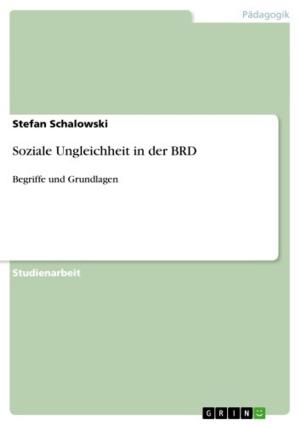 Cover of the book Soziale Ungleichheit in der BRD by Noémie Schlentz