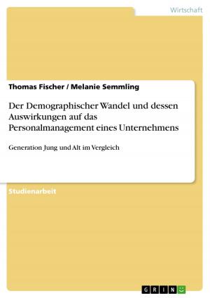 Cover of the book Der Demographischer Wandel und dessen Auswirkungen auf das Personalmanagement eines Unternehmens by Matthias Weber