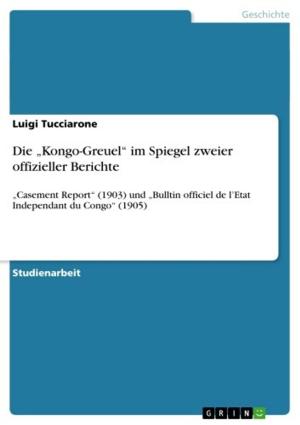 Cover of the book Die 'Kongo-Greuel' im Spiegel zweier offizieller Berichte by Joana Gasper