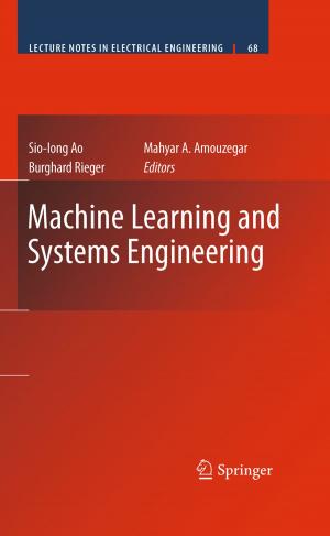 Cover of the book Machine Learning and Systems Engineering by Mohammad Jalal Abbasi-Shavazi, Peter McDonald, Meimanat Hosseini-Chavoshi