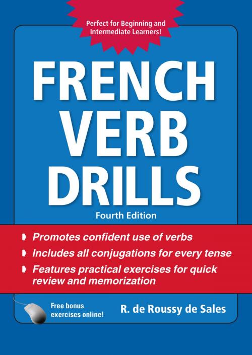 Cover of the book French Verb Drills, Fourth Edition by R. de Roussy de Sales, McGraw-Hill Education