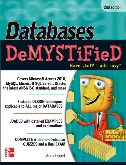 Cover of the book Databases DeMYSTiFieD, 2nd Edition by Andy Oppel, McGraw-Hill Education
