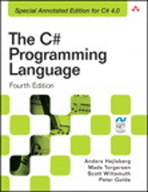 Cover of the book The C# Programming Language (Covering C# 4.0) by Anders Hejlsberg, Mads Torgersen, Scott Wiltamuth, Peter Golde, Pearson Education