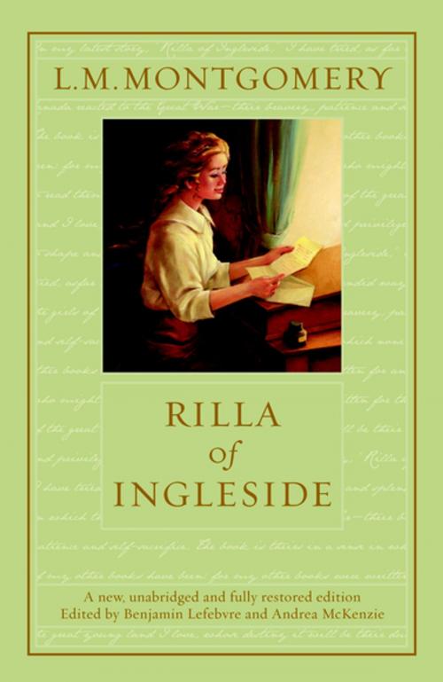 Cover of the book Rilla of Ingleside by Benjamin Lefebvre, L. M. Montgomery, Penguin Canada
